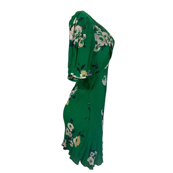 Free People Dress Womens 2 Floral Print Short Sleeve OB998041 Boho Summer Casual - Picture 6 of 11